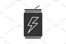 Energy Drink Can Glyph Icon Glyph Icon Glyphs Container Design