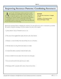 Sentence Patterns Combining Sentences Writing Worksheets Combining Sentences Writing Prompts 2nd Grade Writing Sentences Worksheets