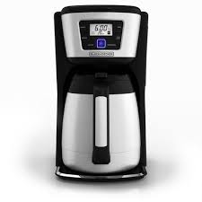 A stainless steel carafe is also a better option for you if you tend to make large brews of coffee throughout your day. Black Decker 12 Cup Programmable Stainless Steel Drip Coffee Maker With Thermal Carafe Cm2035b The Home Depot