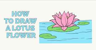 how to draw a lotus flower really easy drawing tutorial