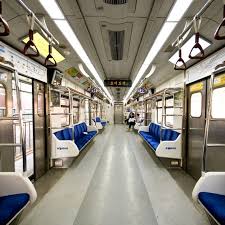 Seoul South Korean Train Photograph Interior Architecture Public Transit Subway Train Square Wall Art Citysc Seoul Train Station Architecture Subway Train