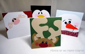 Some are for the big diy enthusiast out there, but most a can be attempted with kids or people who've never tried their hand at crafting before. Pieces Of Me Scrapbooking Paper Crafts Winter Faces Christmas Cards