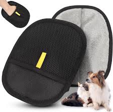 Pet Hair Removal Glove Upgraded Electrostatic Grooming Mitt 2-Pack