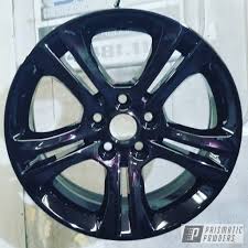 What would look better gloss black or semi gloss black? Custom Rims Coated In Iced Black Cherry Prismatic Powders