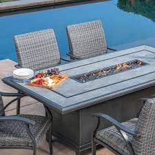 Sunvilla Indigo 7 Piece Woven Fire Dining Set In 2021 Pool Deck Furniture Pool Furniture Decor Poolside Lounge