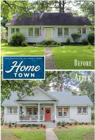 Geometric hexite tiles by fireclay are finished with pale blue grout, which complements the upper cabinets. 450 Exterior Home Renovations Ideas In 2021 House Exterior Exterior Remodel Exterior Makeover