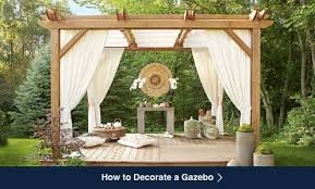 For this project you'll need the following items: Gazebos Pergolas Canopies