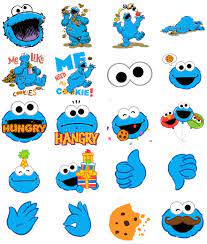 Cookie Monster Stickers For Iphone Cookie Monster Wallpaper Monster Stickers Baby Cookie Monster