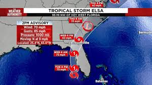 Tropical depression fred 11 p.m. Tropical Storm Elsa Nears Hurricane Strength As It Moves Up Florida S Gulf Coast