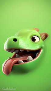 Baby Dragon Green Wallpaper Clash Royale Wallpapers