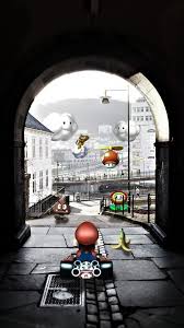 Out Of The Garage Mario Kart Mario Art Mario Bros