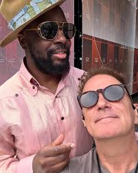 Thanks to Sting and Dominic Miller for coming to the last nights show And  thanks to my buddy Mark Aurelio 'corky' for bringing them !  @theofficialsting @shakira @markaurelio880 #rocklegend #rockroyalty  #lmynlworldtour #saopaulo