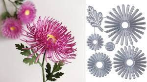 Abc Tv How To Make Spider Chrysanthemum Paper Flower With Shape Punch Paper Flowers Craft Paper Flower Tutorial Paper Flowers