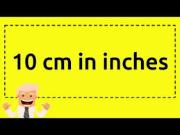 How long is 5 inches? 10 Cm In Inches Youtube