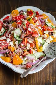 Recipe Tomato Salad With Red Onion Dill And Feta Recipe Feta Salad Recipe Vegetable Dishes Recipes