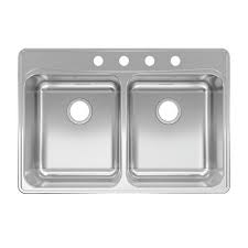 Select the number of bowls for your sink: Kindred Creemore Double Bowl 33 Stainless Steel Drop In Kitchen Sink At Menards