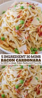 Bacon Carbonara Pasta Is An Italian Classic Pasta Dish With Creamy Egg Sauce With Noodles Pasta Eggs And Bacon How To Cook Pasta Bacon Carbonara Bacon Dinner