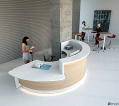 Valde C Shaped Reception Desk W Counter Top Ada Compilance Modern Reception Desk Curved Reception Desk Round Reception Desks