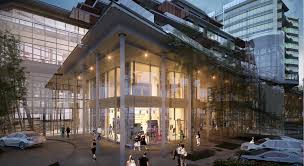 El área comercial incluye restaurantes ubicados en 2. Arboleda Mixed Use Building