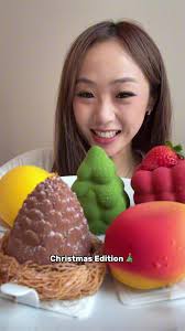 Christmas edition TuCha desserts 😮‍💨 #mukbang #asmr #dessert #la