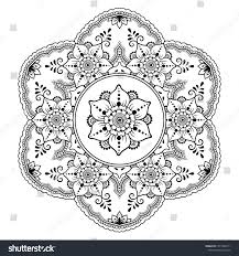 Circular Pattern Form Mandala Flower Henna Stock Vector Royalty Free 1511903711 Flower Henna Flower Mandala Circular Pattern