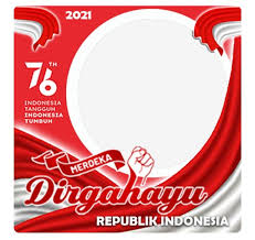 Modern twibbon bendera merah putih dengan teks dirgahayu republik indonesia 76 for facebook frame. 04hoymkbppbpvm