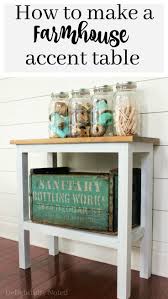 How To Build A Farmhouse Accent Table Farmhouse Dining Room Table Small Accent Tables Farmhouse Dining Table