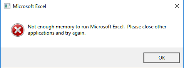 Not Enough Memory To Run Microsoft Excel Please Close Other Microsoft Community