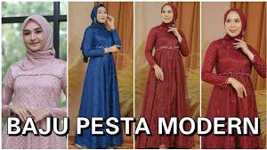 Dengan menggunakan busana yang eksklusif dan elegan seperti contoh model baju batik kerja guru perempuan modern terbaru menjadi trend dikalangan para wanita yang mengajar di sekolahan. 27 Model Baju Gamis Brokat Pesta Pernikahan Terbaru 2020 2021 Youtube