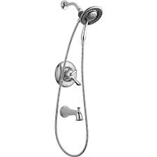 Ana bath high pressure dual combo shower ss5450cbn. Delta Linden 17 Series Bath And Shower Trim Set Hand Shower Chrome T17494 I Rona