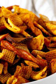 Texas Trash Spicy Chex Mix The Anthony Kitchen Recipe Chex Mix Recipes Spicy Chex Mix Chex Mix Recipes Spicy