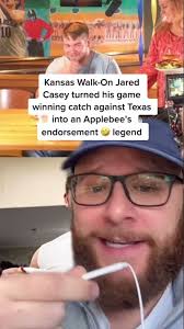 Kansas' own Jared Casey turned his game winning catch into an Applebee’s  endorsement 🤣 #shorts