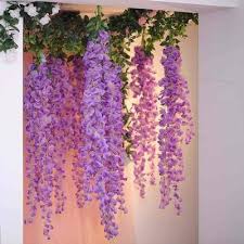Maybe you would like to learn more about one of these? 42 Lavender Artificial Wisteria Vine Silk Hanging Flower Garland Artificial Silk Flowers Hanging Vines Flower Garlands