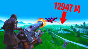 Playing among us in fortnite! How Far Can You Fly From A Cannon Fortnite Season 8 Youtube
