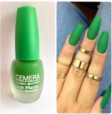 Shop for matte nail polish and find a huge variety of the latest colours by the brands like opi, essie, china glaze, gelish, and more. Cemera Matte Nail Polish Green Green Price In India Buy Cemera Matte Nail Polish Green Green Online In India Reviews Ratings Features Flipkart Com