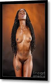 Nude African Woman 1728.045 Metal Print by Kendree Miller - Fine Art America