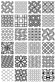 Kunstunterricht kaktus abstrakt leinwand schilder motive malerei muster malerei inspiration. Tangles Patterns Jugendstil Muster Kreativ Graphische Muster
