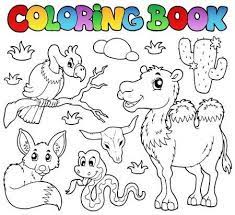 123rf Millones De Fotos Vectores Videos Y Archivos De Musica Para Inspirar Tus Proy Animales Del Desierto Libro De Colores Animales Terrestres Para Colorear