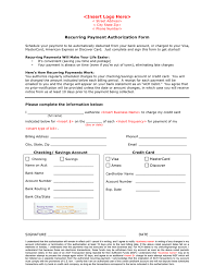 What exactly is recurring credit card authorization form? Recurring Payment Authorization Form In Word And Pdf Formats