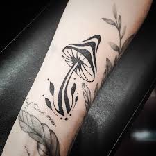 Trippy magic mushrooms | best tattoo design ideas. Mushrooms Tattoos