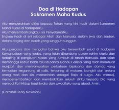 Dan akan yesus kristus, puteranya yang tunggal, tuhan kita. Penerimaan Komuni Kudus Untuk Umat Di Masa Pandemi