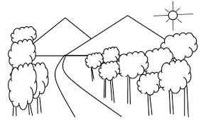 Cara menggambar pemandangan gunung dan sawah yang mudah | gambar pemandangan sawah yang gampang untuk. Manfaat Mewarnai Gambar Pemandangan Dan 5 Sketsa Terpopuler