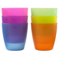 Height 16.5cm, upper diameter 7.9cm, lower diameter 6.2cm, capacity about 470ml color: Tumblers Asda Promotions