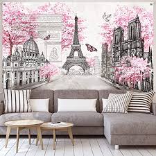 A few years ago i took my daughter's toddler room into a young girl's room. Paris Tapestry Backdrop Paris Wall Art Eiffel Tower Photo Banner Background European City Landscape Pink Wall Hanging Decor For Living Room Girl Bedroom Paris Themed Party Decoration 72 8 X 43 3 Inch Pricepulse