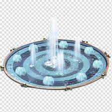 Brown And Teal Water Fountain Fountain Garden Creative Park Fountain Transparent Background Png Clip Water Fountain Buildings Artwork Transparent Background