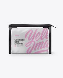 Cosmetic Bag Mockups Front View Packaging Mockups Mockups Meaning In Telugu