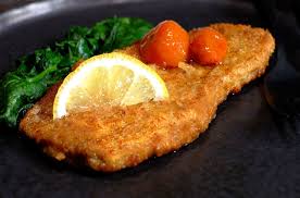 Escalope Panee Au Parmesan By Arthur Le Caisne Epinards Et Tomates Confites Et Si C Etait Bon Escalope Panee Recette Escalope Panee Alimentation