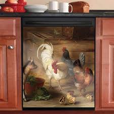 Tin sign chicken coop rooster metal décor art farm barn cottage kitchen a851. 22 Magnetic Chicken Dishwasher Cover Is Perfect For Grandma S Kitchen Laptrinhx News