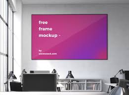 Free Office Interior With Horizontal Frame Mockup 2018 A Graphic World Frame Mockups Photoshop Mockup Free Mockup