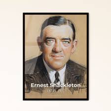Ernest Shackleton Portrait Framed Print